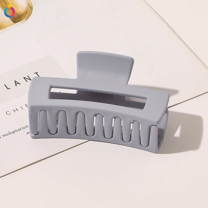 New Frosted Plastic Hair Claw For Women Girls Back Head Hair Clip Shark Clips Large Size Hairpin Crab Barrettes Hair Accessories